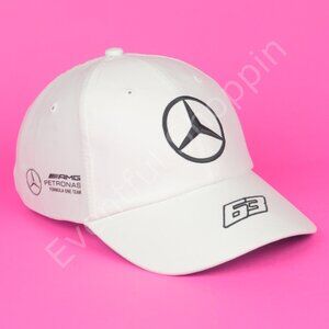 Mercedes Benz AMG Petronas Georgie Russell Hat Mens White F1 23 Formula One